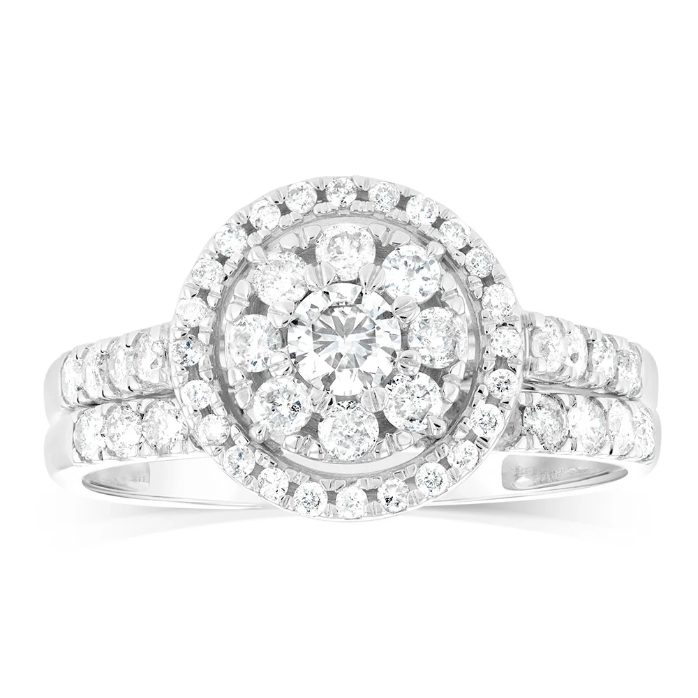 1 Carat Diamond Ring in 9ct White Gold – Shiels Jewellers