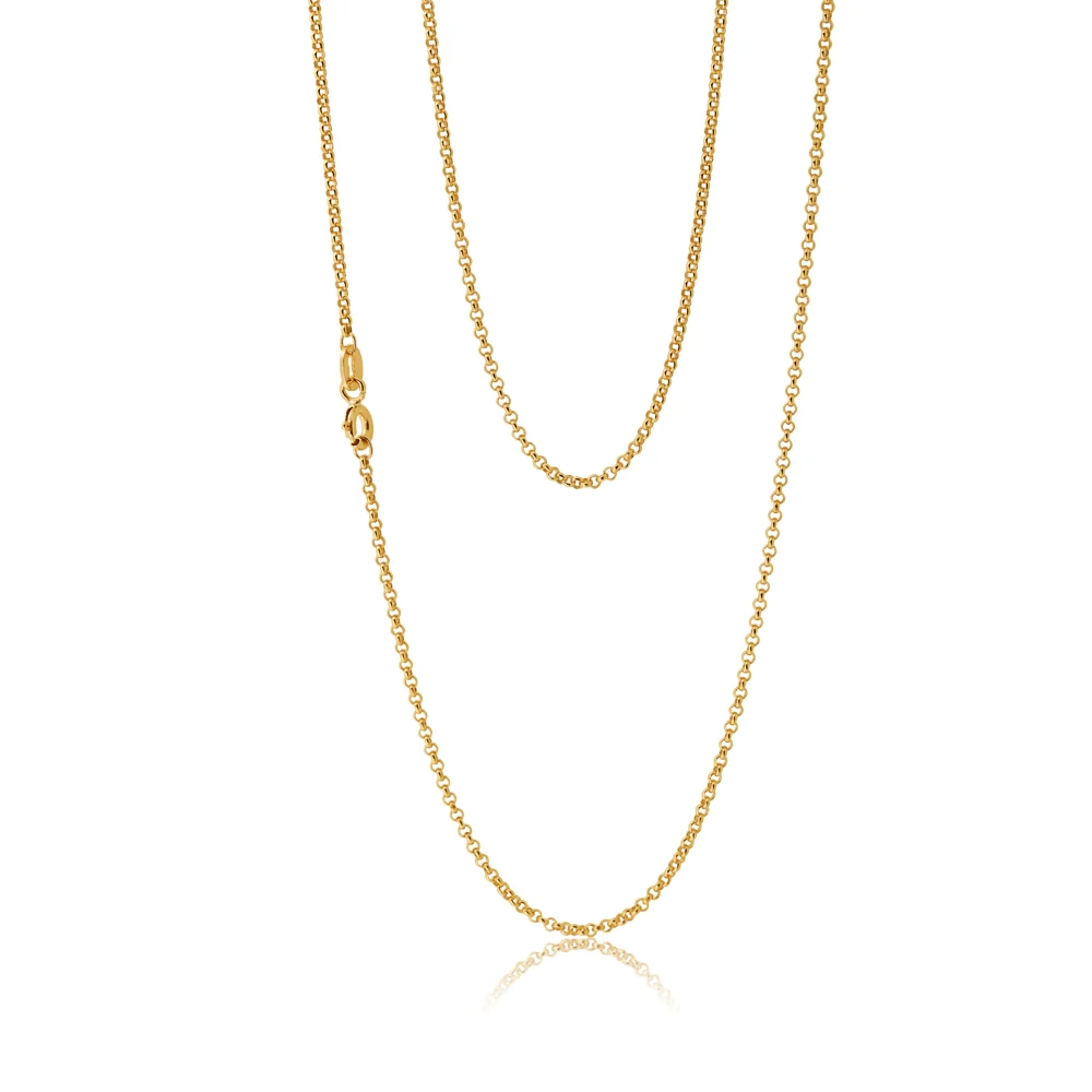 9ct Divine Yellow Gold Silver Filled Belcher Chain – Shiels Jewellers