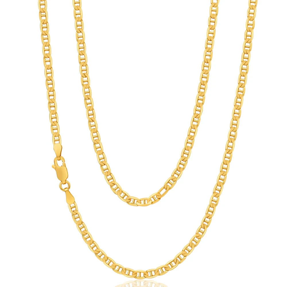 9ct Radiant Yellow Solid Gold Anchor Chain – Shiels Jewellers