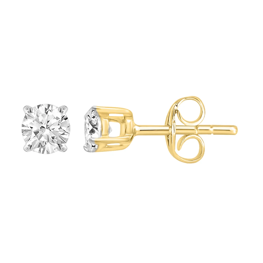 9ct Yellow Gold 1/5 Carat Diamond Stud Earrings – Shiels Jewellers