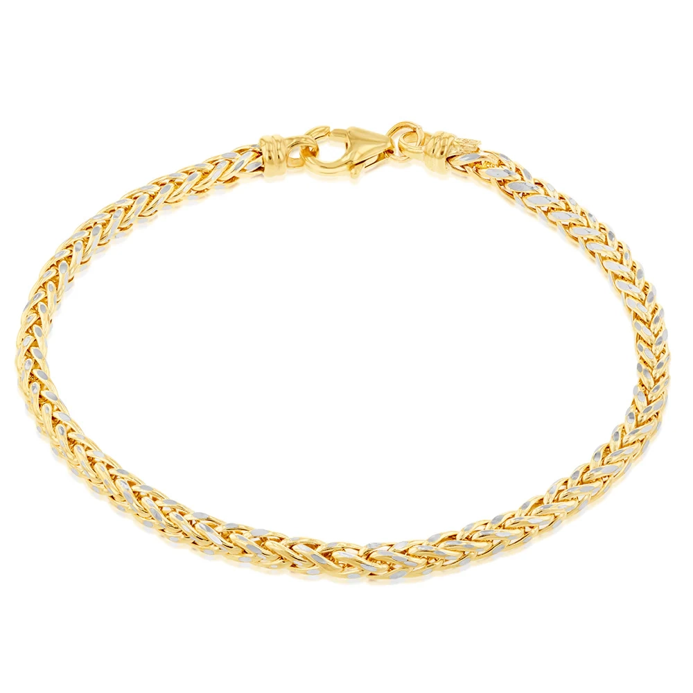 9ct Yellow Gold Fancy 19cm Bracelet – Shiels Jewellers