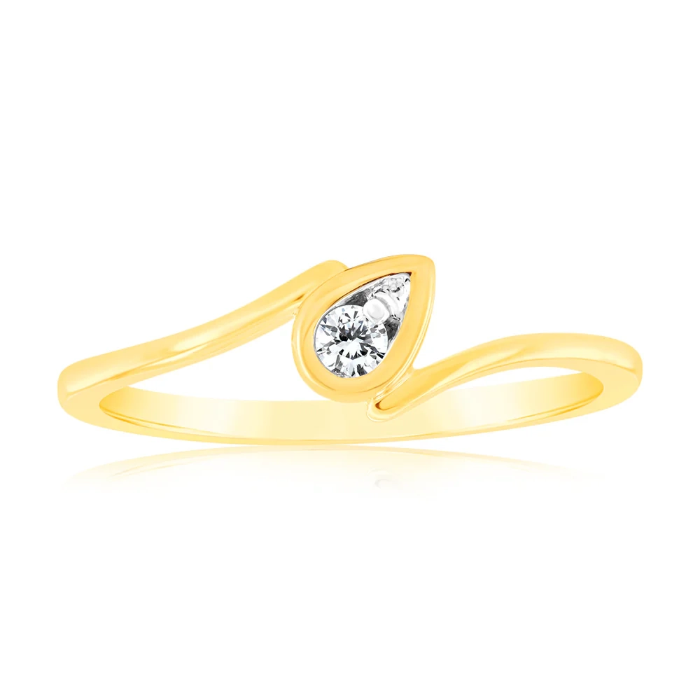 9ct Yellow Gold Luminesce Lab Grown Single Diamond Ring – Shiels Jewellers