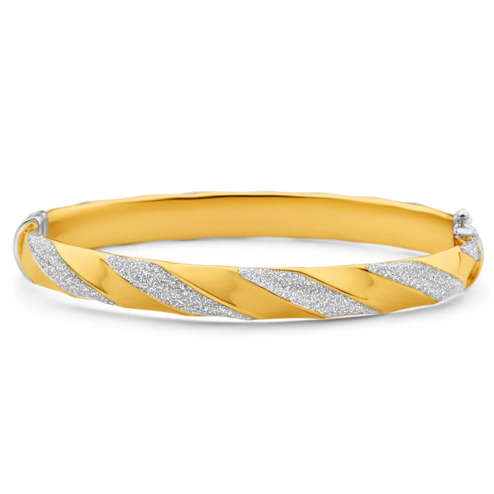 9ct Yellow Gold Silver Filled 61mm Bangle – Shiels Jewellers