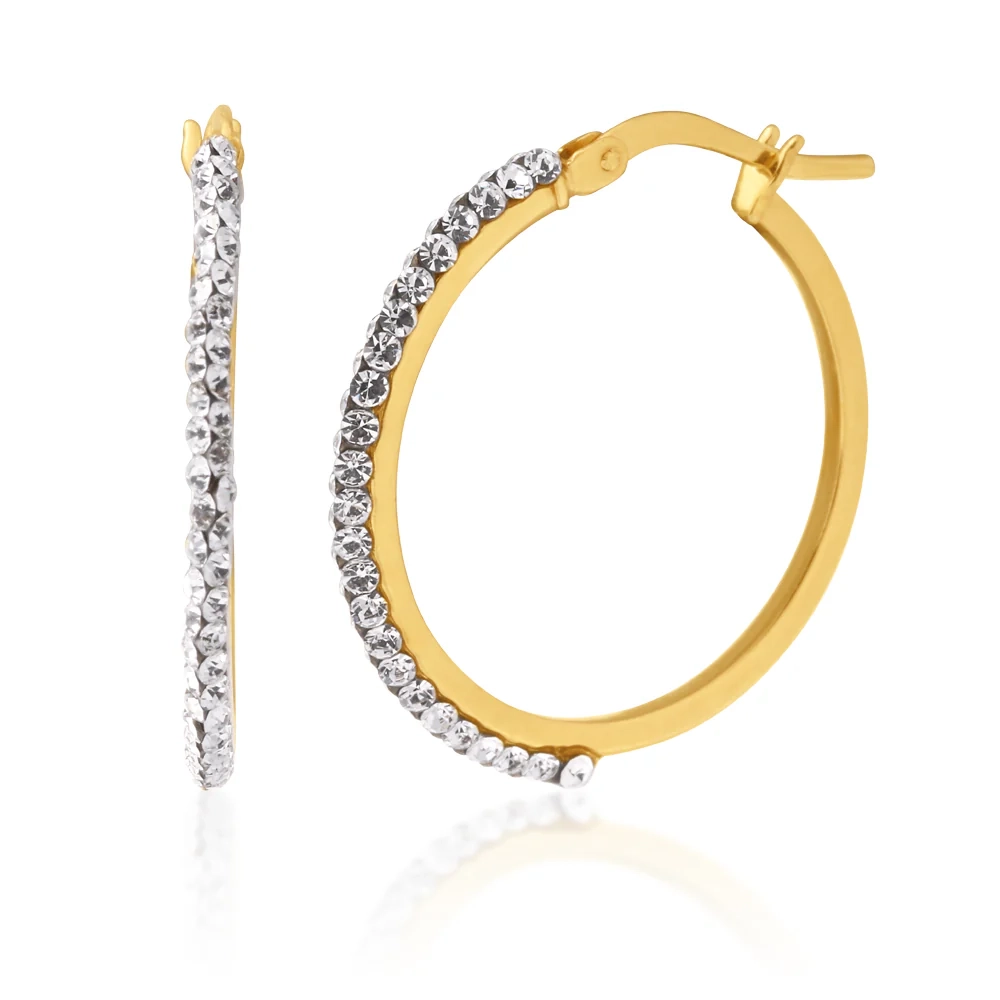 9ct Yellow Gold Silver Filled Hoop Earrings – Shiels Jewellers