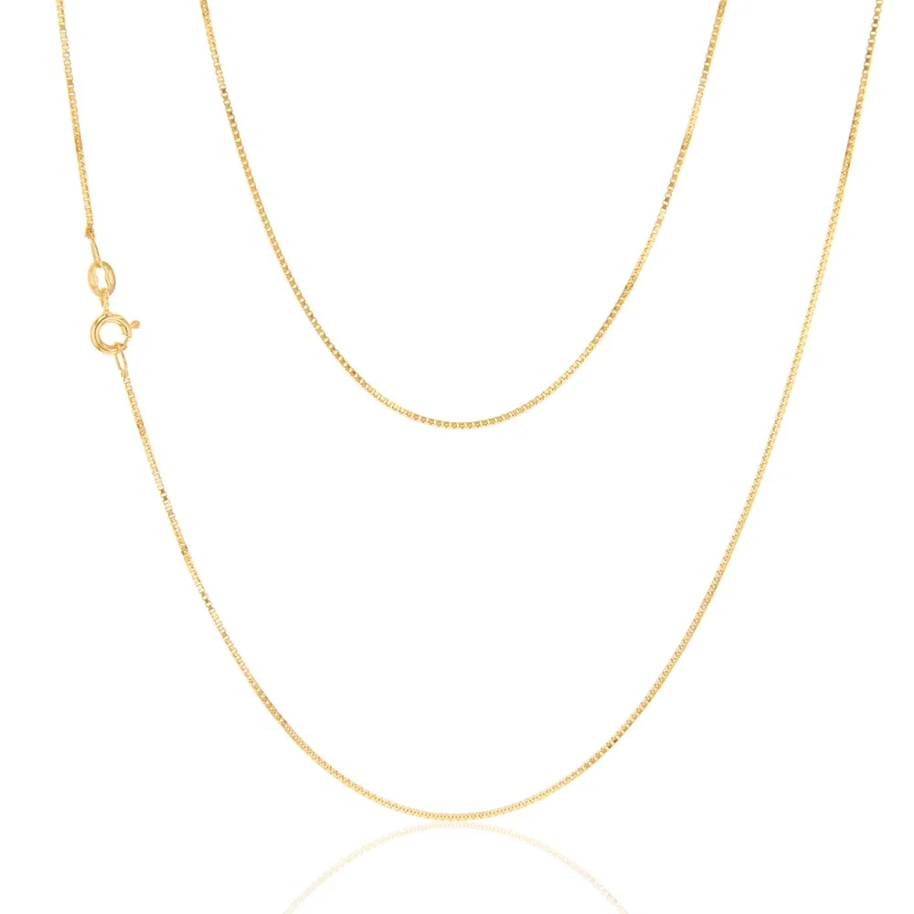 9ct Yellow Solid Gold 15 Gauge 46cm Chain – Shiels Jewellers