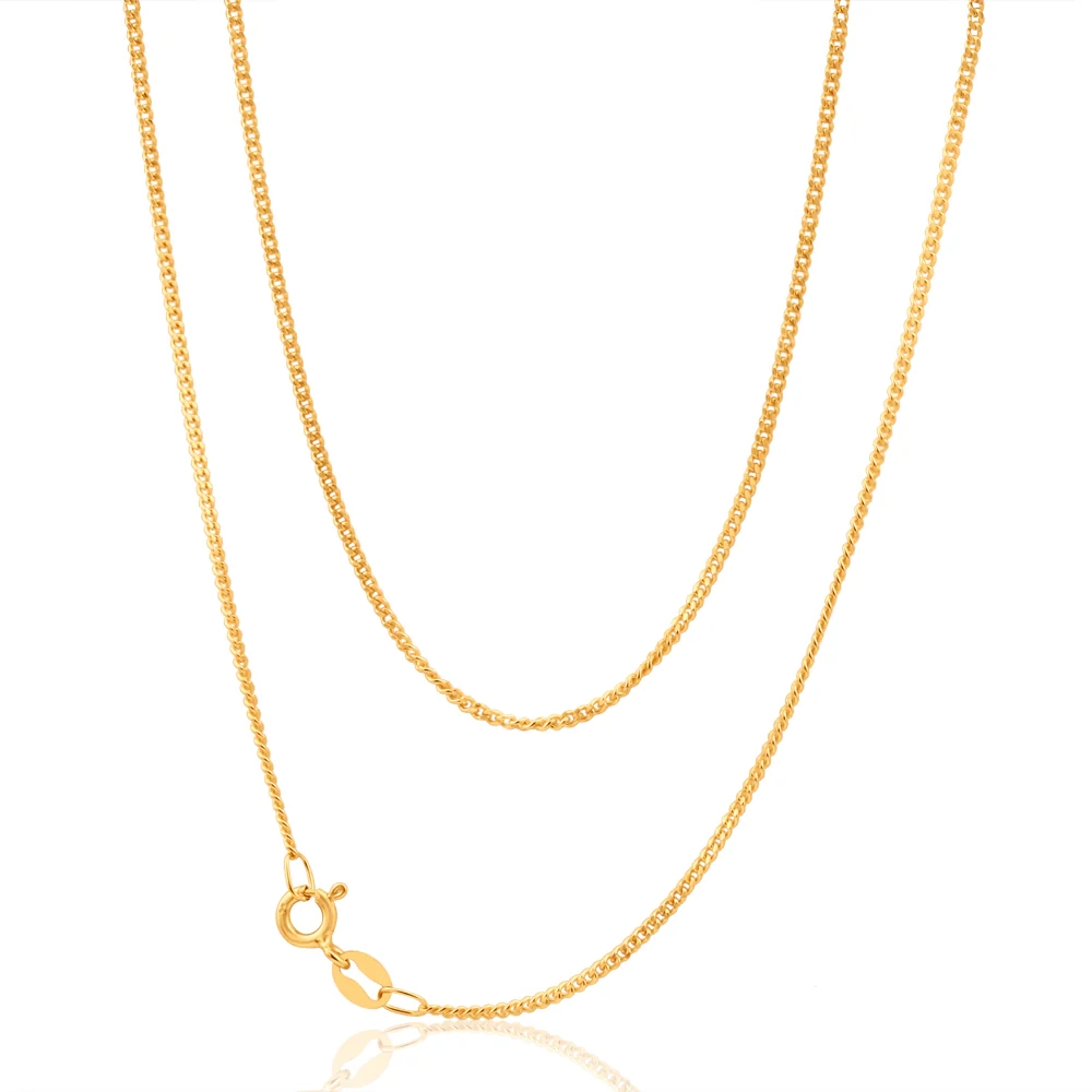 9ct Yellow Solid Gold "Wyatt" Curb Chain – Shiels Jewellers