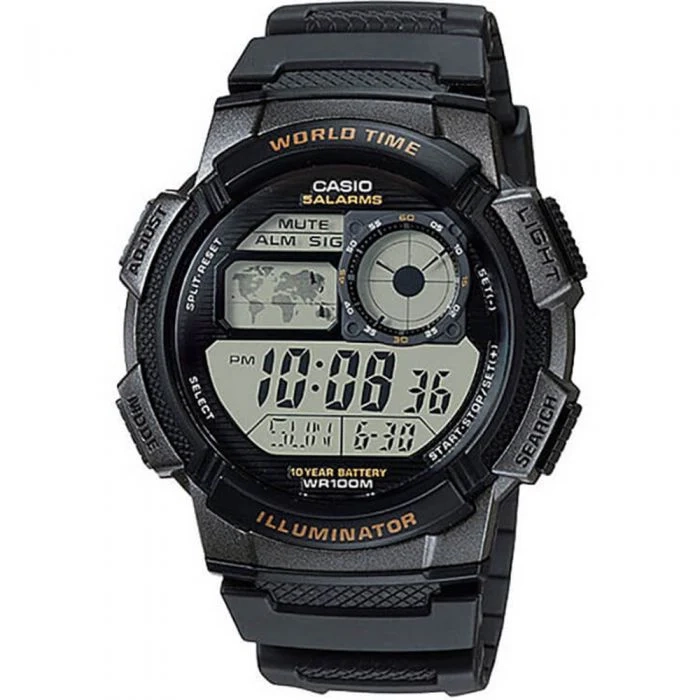 Casio AE1000W-1A World Time Watch – Shiels Jewellers