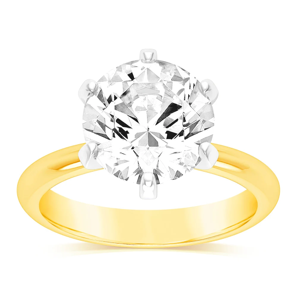 Luminesce Lab Grown 18ct Yellow Gold 5 Carat Certified Diamond Solitai – Shiels Jewellers