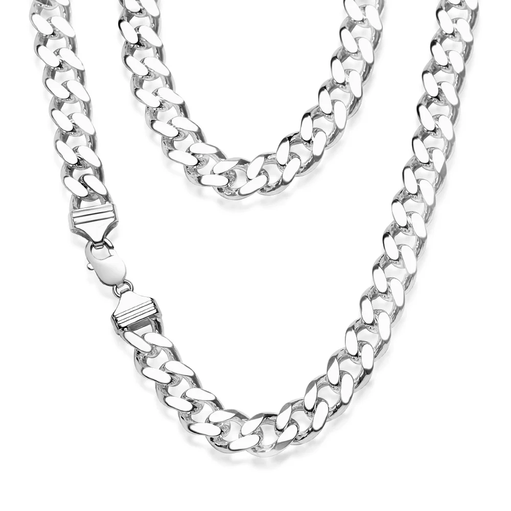 Sterling Silver 350 Gauge Diamond Cut 55cm Curb Chain – Shiels Jewellers