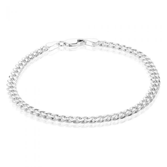 Sterling Silver Curb 120 Gauge 21cm Bracelet – Shiels Jewellers