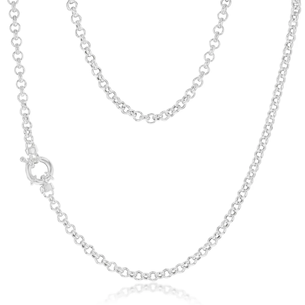 Sterling Silver Fancy 45cm Chain With Bolt Ring – Shiels Jewellers