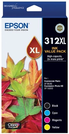 Epson 312XL Ink Cartridge Value 4 Pack