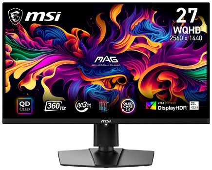 MSI 27" QHD QD-OLED Gaming Monitor