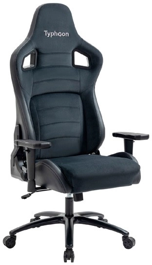 Typhoon Viper XL Gaming Chair Fabric Black