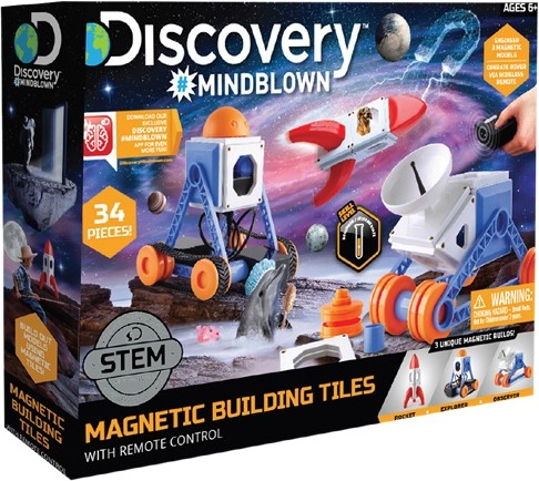 Discovery #Mindblown Magnetic Building Tiles with Remote Control