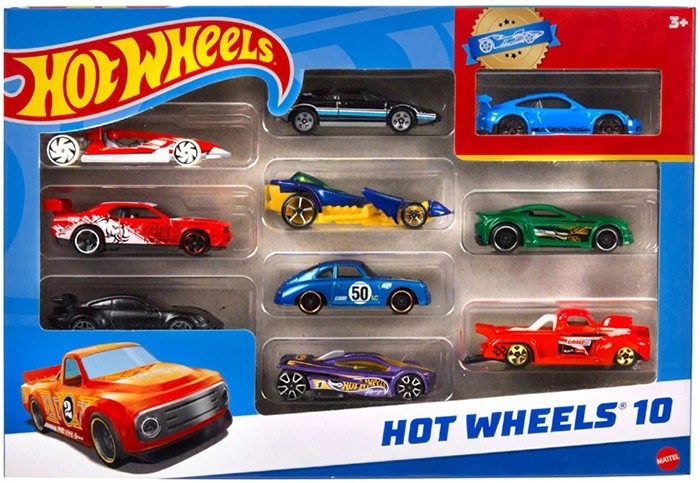 Hot Wheels Assorted 10 Car Pack