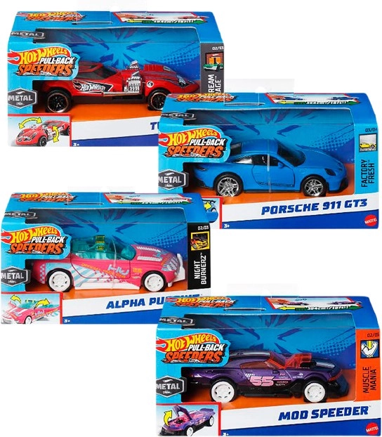 Hot Wheels Assorted Pull-Backs