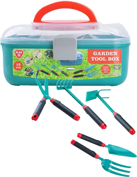 Play 15pc Garden Tool Box