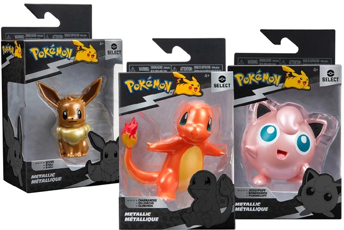 Pokemon Assorted 3” Metallic Battle Figures