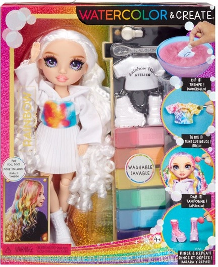 Rainbow High Color & Create Purple Eyes Doll