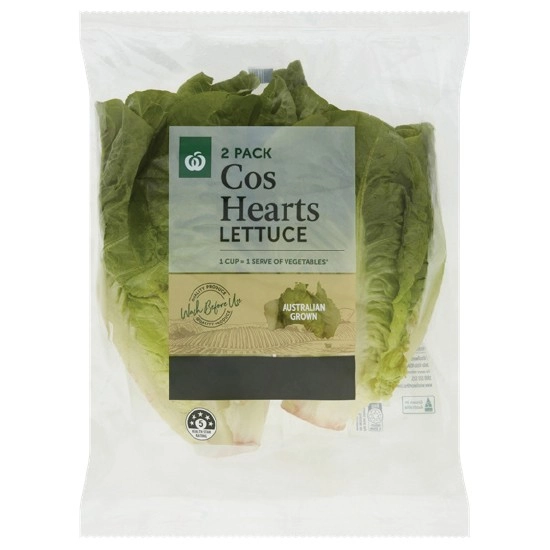 Australian Cos Lettuce Hearts Pk 2