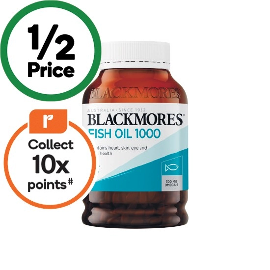 Blackmores Fish Oil 1000mg Capsules Pk 400~