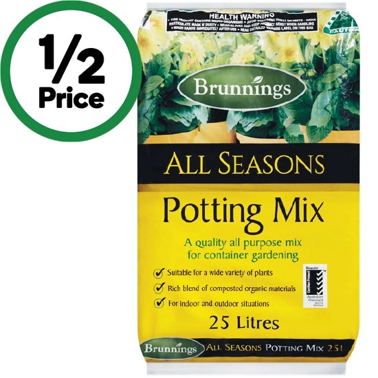 Brunnings All Seasons Potting Mix 25 Litre