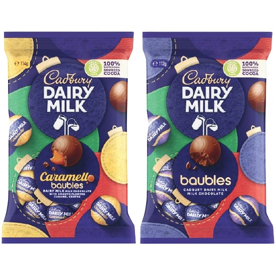 Cadbury Christmas Baubles 112-114g