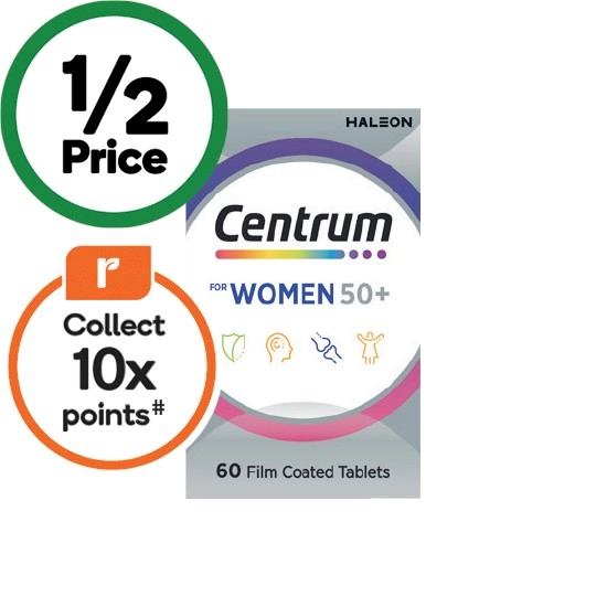 Centrum for Women 50+ Tablets Pk 60~