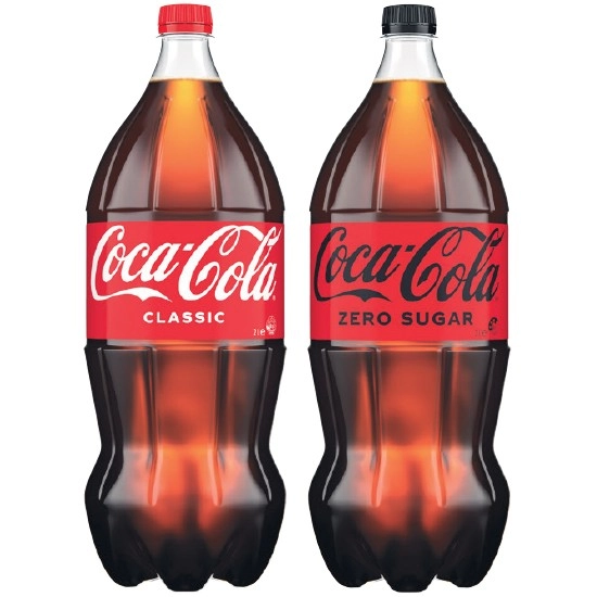 Coca-Cola Classic or Zero Sugar Soft Drink Varieties 2 Litre