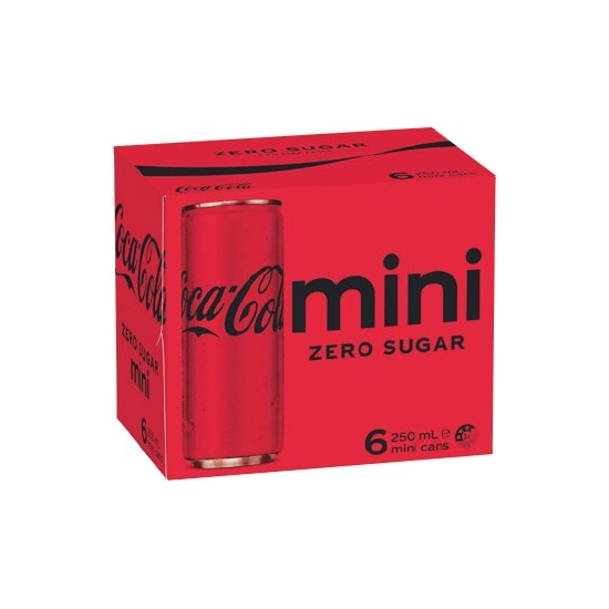 Coca-Cola Classic, Zero Sugar or Diet Soft Drink Varieties 6 x 250ml