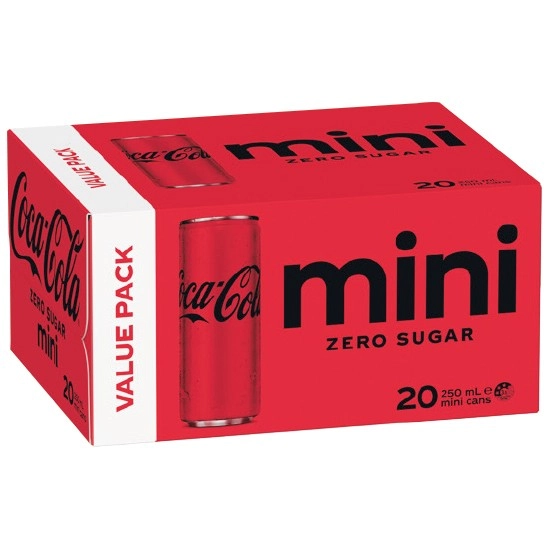 Coca-Cola Mini Can Varieties 20 x 250ml