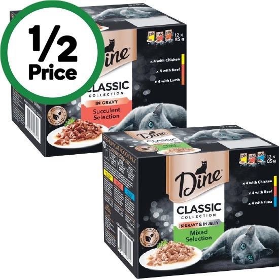 Dine Classic Wet Cat Food Pk 12 x 85g