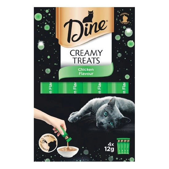 Dine Creamy Cat Treats Pk 4 x 12g