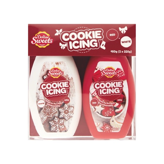 Dollar Sweets Christmas Cookie Icing 450g Pk 2