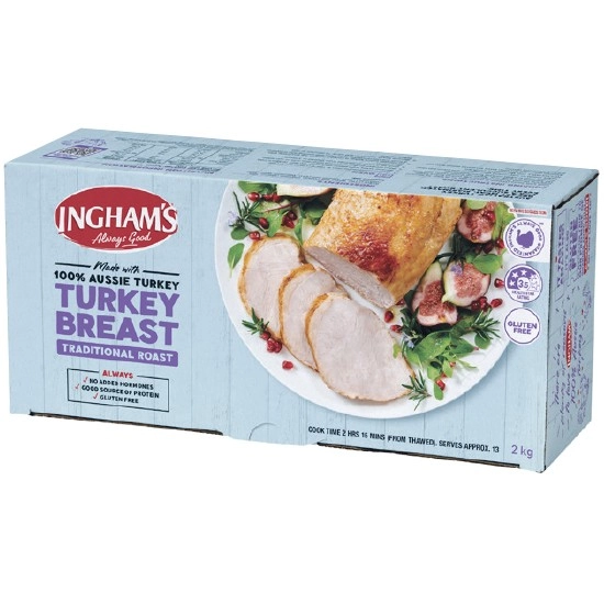 Ingham’s Traditional Turkey Breast Roast 2 kg – From the Freezer