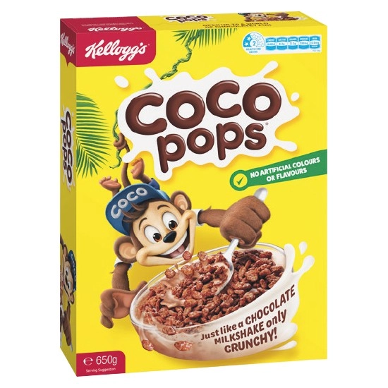 Kellogg’s Froot Loops 460g or Coco Pops 650g