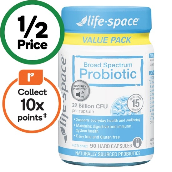 Life-Space Broad Spectrum Probiotic Capsules Pk 90~