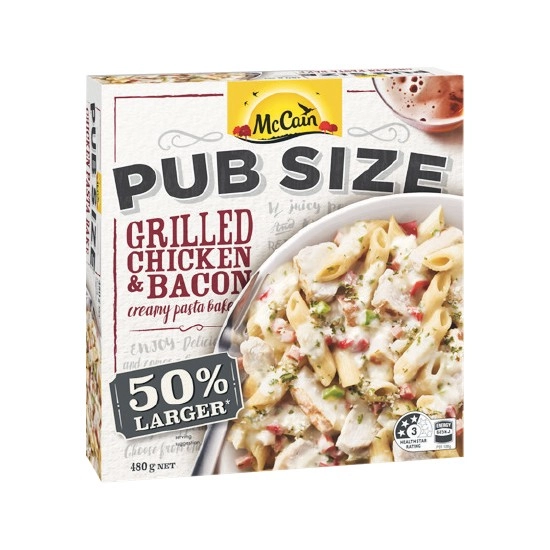 McCain Pub Size White Box Meals 480-500g