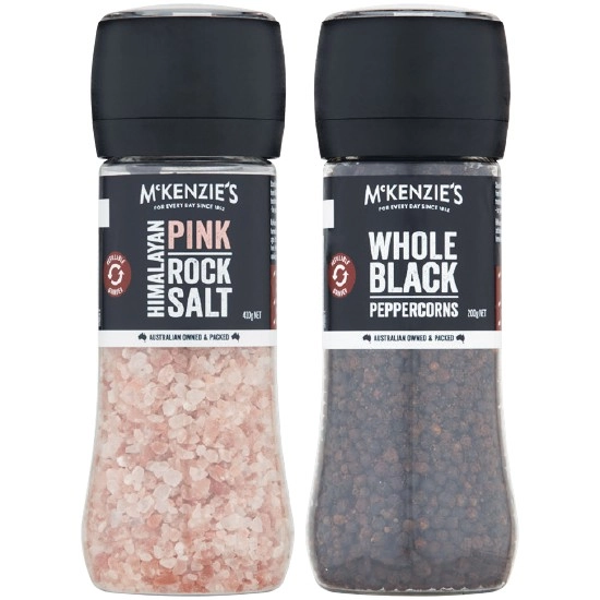 McKenzie’s Salt or Pepper Grinders 200-410g