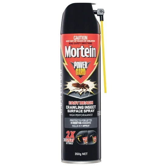 Mortein Powergard Easy Reach Crawling Insect Surface Spray 350g