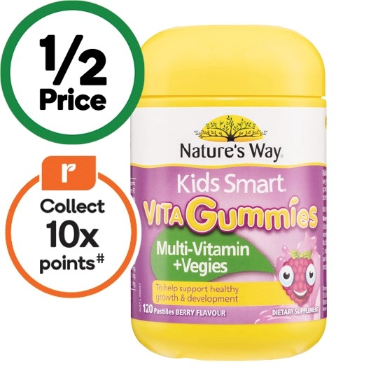 Nature’s Way Kids Vita Gummies Multi-Vitamin Pk 120~