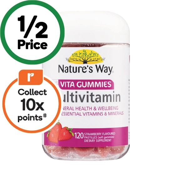 Nature’s Way Multivitamin Vita Gummies for Adults Pk 120~