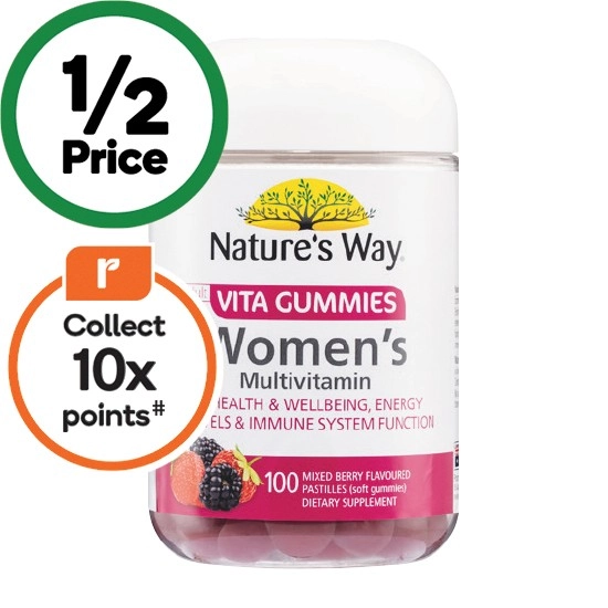 Nature’s Way Women’s Multivitamin Vita Gummies Pk 100~