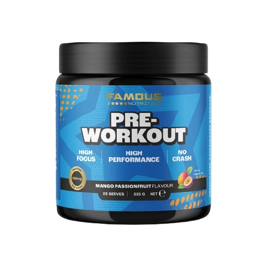 NEW Famous Nutrition Pre-Workout 225g~