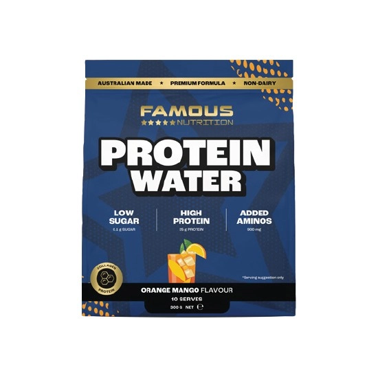 NEW Famous Nutrition Protein Water Powder 300g~