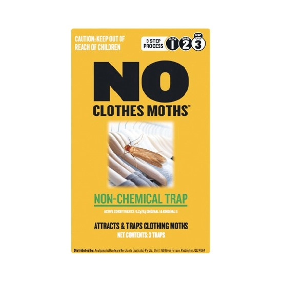 NO Clothes Moths Pheromone Trap Pk 3