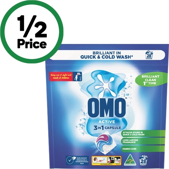 OMO 3 in 1 Laundry Capsules Pk 28