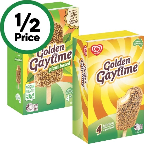 Streets Golden Gaytime Ice Cream 400ml Pk 4 – From the Freezer