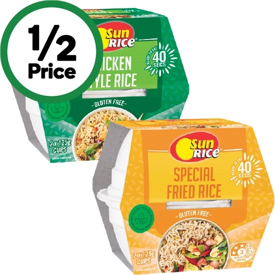 SunRice Flavoured Rice Cups 2 x 125g